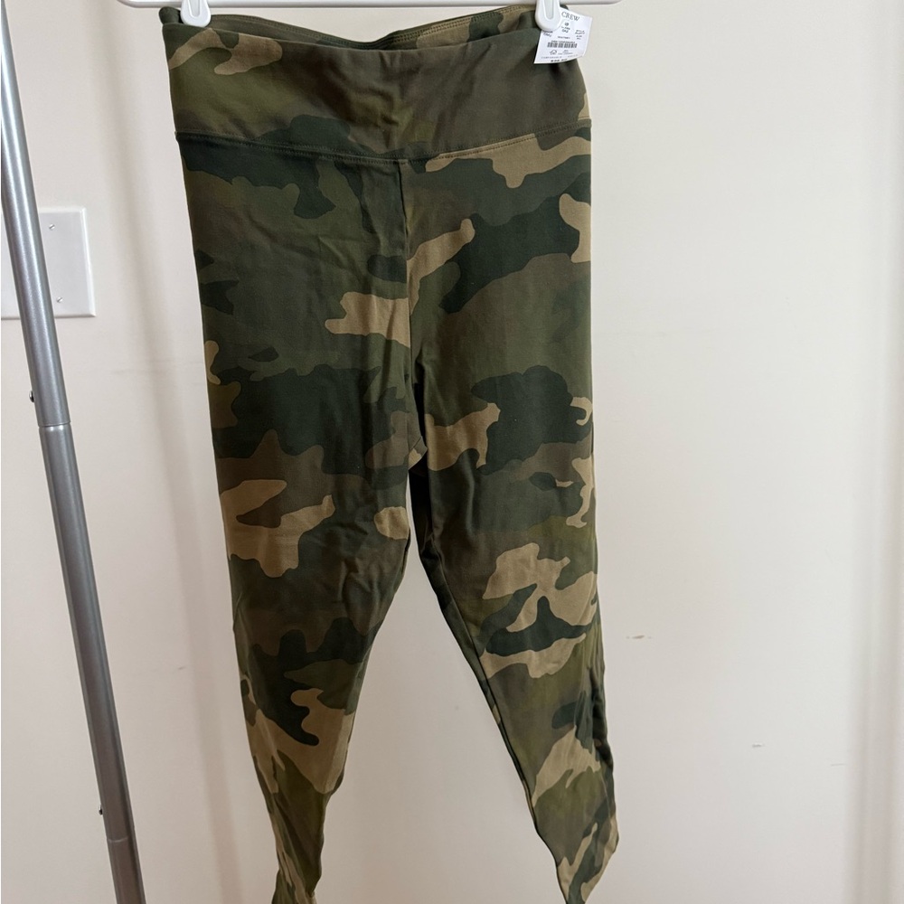 J.Crew Factory Printed Cropped Everyday Leggings (CAMO/OLIVE)